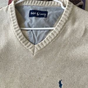 Cream color Ralph Lauren sweater large